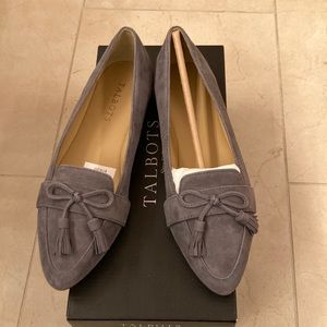 New Talbots’ “Francesca” Grey Suede Flats - Size 6 1/2